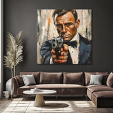 Immagine JAMES BOND - Eleganza pericolosa | 100% originale dipinto ad acrilico